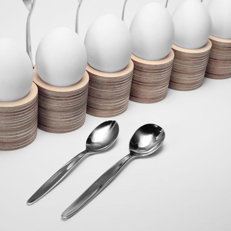 Eierbecher (zw)ei mit Löffeloptionen